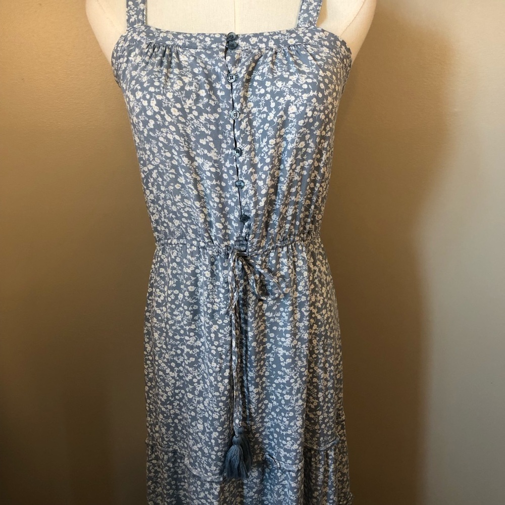 Sunday Mi Amor Tiered Floral Sleeveless Dress Size M
